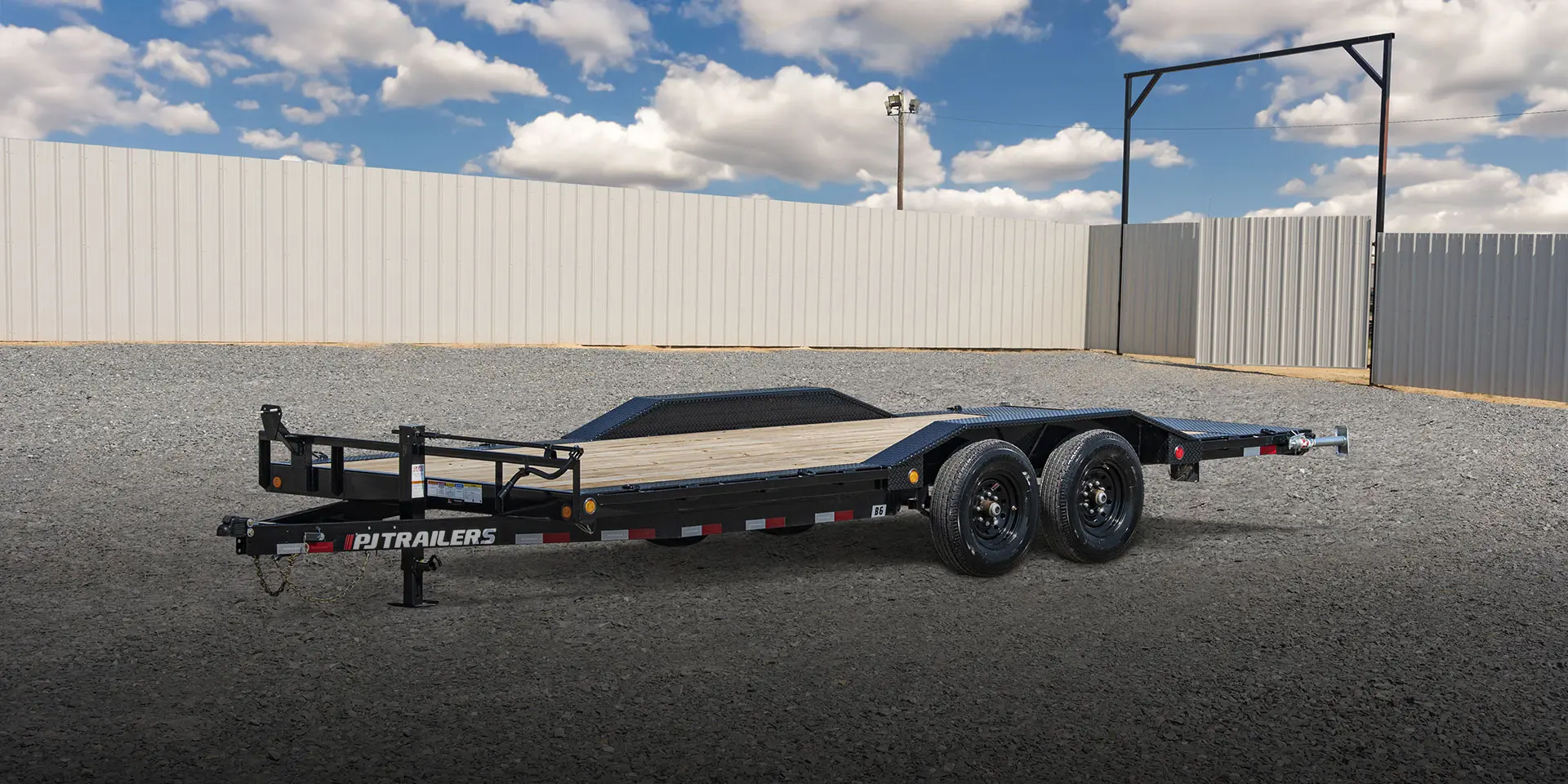 PJ Trailer Parked Outside